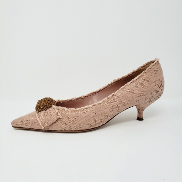 pale pink kitten heels